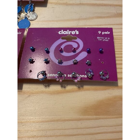 Claires Earring Set Assorted Styles & Colors Sensitive Solutions Jewelry - Picture 2 of 5